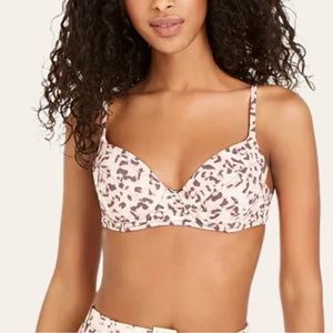 WeWoreWhat Tortoise Shell Lydia Underwire Bikini Top